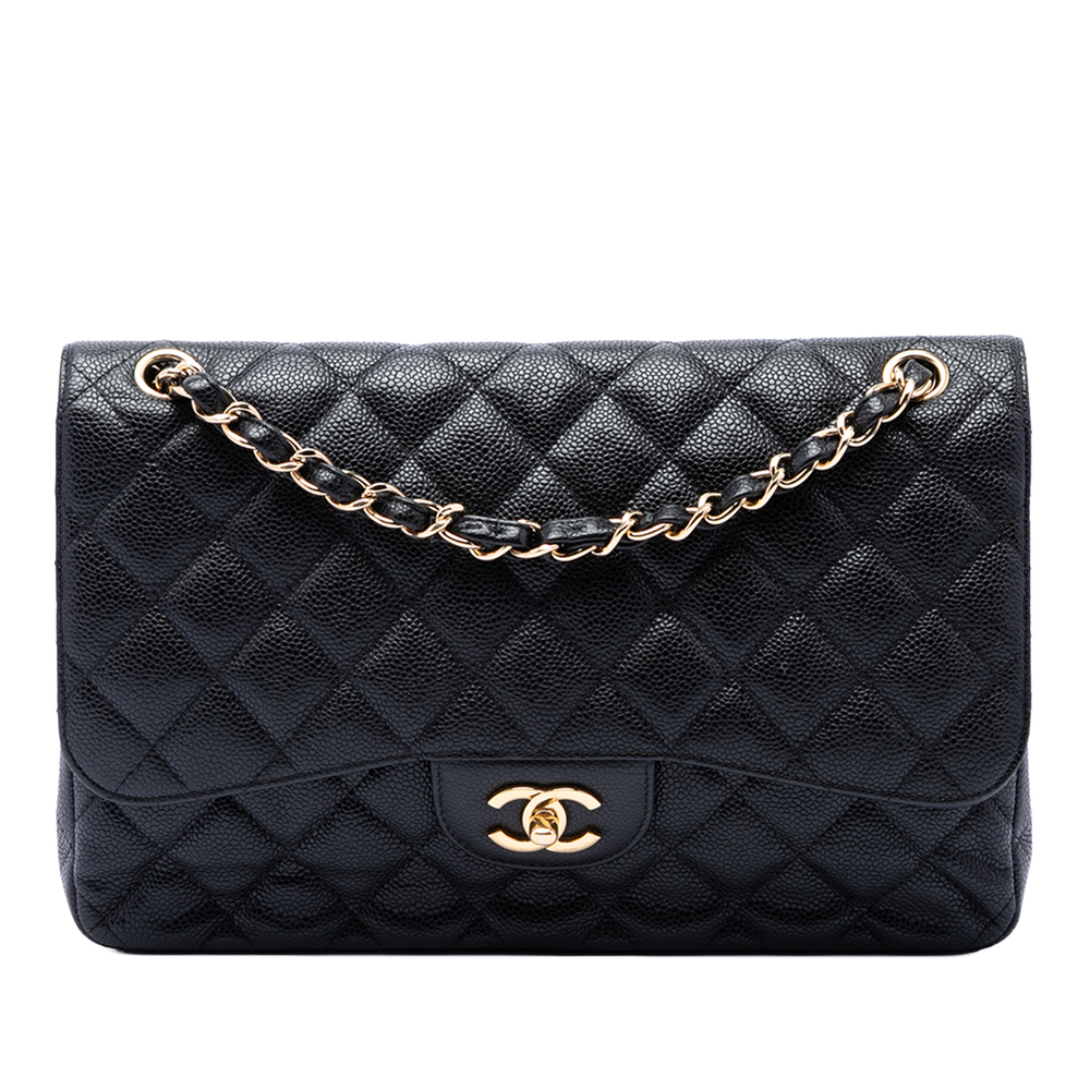 Pre-Loved Chanel Jumbo Classic Caviar Double Flap
